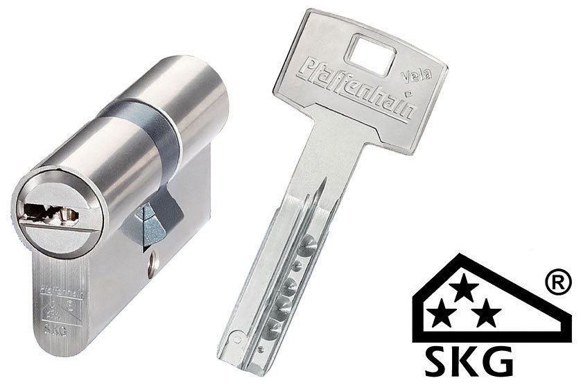 Цилиндровый механизм ABUS Pfaffenhain SKG3 ключ-ключ 80 мм, 5 ключей