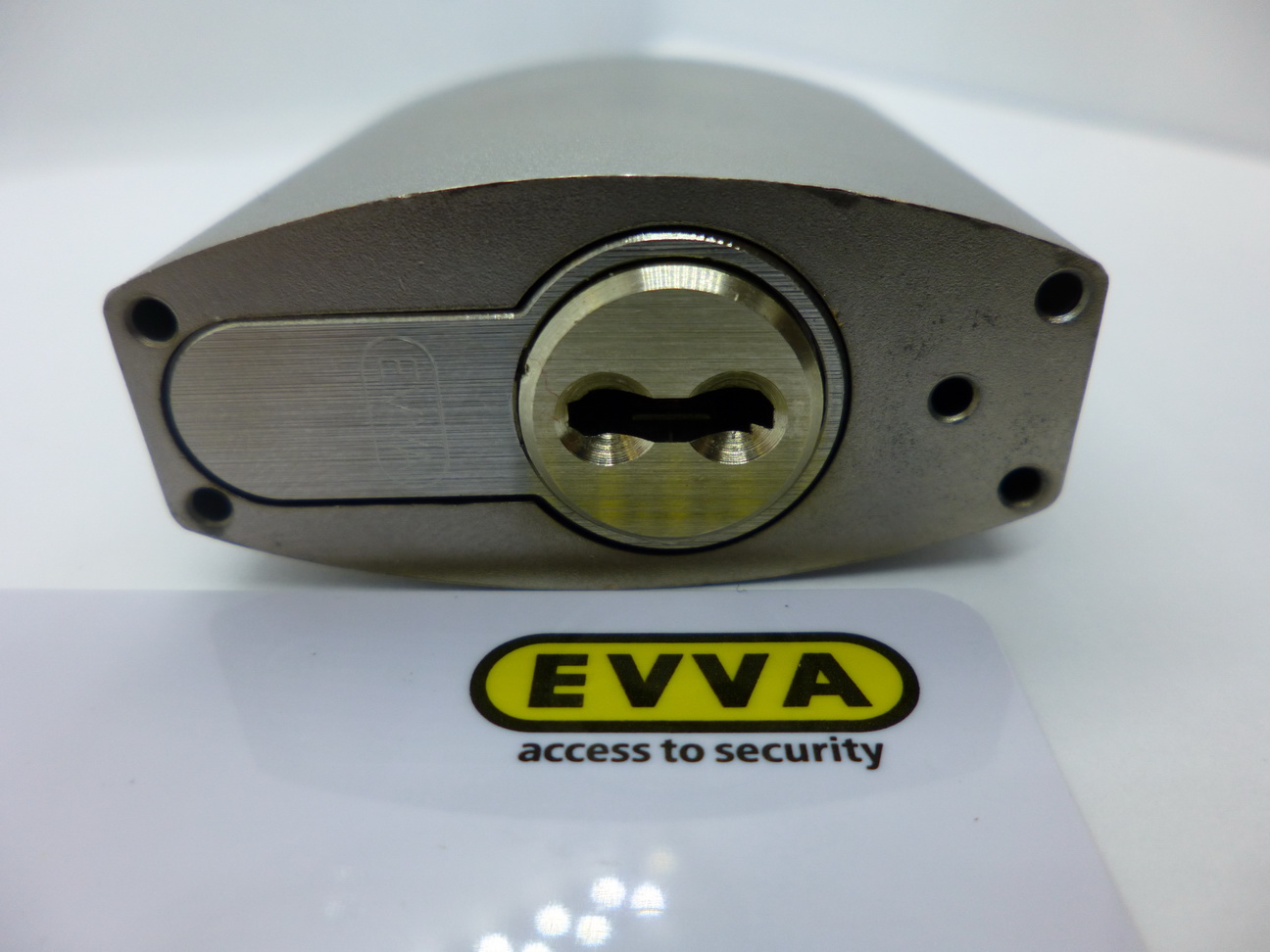 Навесной замок EVVA HRM с цилиндром EVVA 4KS, 2 ключа