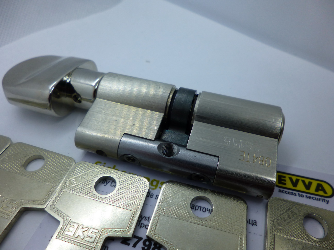 Цилиндр EVVA 3KS ключ/вертушка (3 ключа)