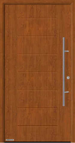 Дверь Hormann Thermo65 015 (пленка золотой дуб, темный дуб, ночной дуб)